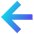 Line Arrow Left Large 1 Icon from Sharp Gradient Set