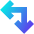 Line Arrow Top Right Corner Large Icon from Sharp Gradient Set