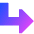 Triangle Arrow Bend Down Right Large Icon from Sharp Gradient Set