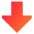Triangle Arrow Down Large 1 Icon from Sharp Gradient Set