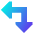 Triangle Arrow Top Right Corner Large Icon from Sharp Gradient Set