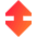 Triangle Arrow Vertical Large Icon from Sharp Gradient Set