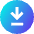 Line Arrow Down Circle 2 Icon from Sharp Gradient Set