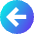 Line Arrow Left Circle 1 Icon from Sharp Gradient Set
