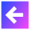 Line Arrow Left Square Icon from Sharp Gradient Set