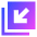 Line Arrow Minimize Window 4 Icon from Sharp Gradient Set