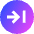 Line Arrow Right Circle 2 Icon from Sharp Gradient Set