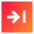 Line Arrow Right Square 2 Icon from Sharp Gradient Set