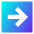 Line Arrow Right Square Icon from Sharp Gradient Set