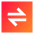 Line Arrow Transfer Horizontal Square 1 Icon from Sharp Gradient Set