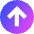 Line Arrow Up Circle 1 Icon from Sharp Gradient Set