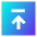 Line Arrow Up Square 2 Icon from Sharp Gradient Set
