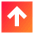 Line Arrow Up Square Icon from Sharp Gradient Set