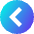Tailless Line Arrow Left Circle Icon from Sharp Gradient Set