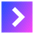 Tailless Line Arrow Right Square Icon from Sharp Gradient Set