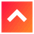 Tailless Line Arrow Up Square Icon from Sharp Gradient Set