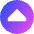 Tailless Triangle Arrow Up Circle Icon from Sharp Gradient Set