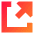 Triangle Arrow Expand Window 1 Icon from Sharp Gradient Set
