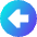 Triangle Arrow Left Circle 1 Icon from Sharp Gradient Set