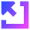 Triangle Arrow Minimize Window 3 Icon from Sharp Gradient Set