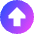 Triangle Arrow Up Circle 1 Icon from Sharp Gradient Set