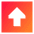 Triangle Arrow Up Square Icon from Sharp Gradient Set