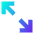 Line Arrow Expand Diagonal 2 Icon from Sharp Gradient Set