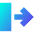 Line Arrow Move Right 2 Icon from Sharp Gradient Set