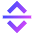 Line Arrow Move Vertical Icon from Sharp Gradient Set