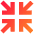 Line Arrow Shrink Icon from Sharp Gradient Set