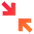 Line Arrow Shrink Diagonal 2 Icon from Sharp Gradient Set