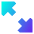Triangle Arrow Expand Diagonal 2 Icon from Sharp Gradient Set