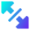 Triangle Arrow Expand Diagonal 4 Icon from Sharp Gradient Set