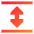 Triangle Arrow Expand Vertical Icon from Sharp Gradient Set