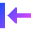 Triangle Arrow Move Left 1 Icon from Sharp Gradient Set