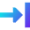 Triangle Arrow Move Right 1 Icon from Sharp Gradient Set