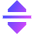 Triangle Arrow Move Vertical Icon from Sharp Gradient Set