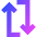 Line Arrow Reload Vertical 1 Icon from Sharp Gradient Set