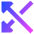 Triangle Arrow Crossover Left Icon from Sharp Gradient Set