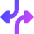 Triangle Arrow Dodge 1 Icon from Sharp Gradient Set