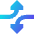 Triangle Arrow Dodge 4 Icon from Sharp Gradient Set