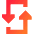Triangle Arrow Reload Vertical 3 Icon from Sharp Gradient Set