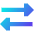 Triangle Arrow Transfer Horizontal 2 Icon from Sharp Gradient Set