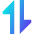 Triangle Arrow Transfer Vertical 1 Icon from Sharp Gradient Set