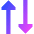 Triangle Arrow Transfer Vertical 2 Icon from Sharp Gradient Set