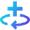 Line Arrow Rotate All Axis Right Icon from Sharp Gradient Set