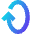 Line Arrow Rotate Vertical Right 1 Icon from Sharp Gradient Set