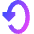 Triangle Arrow Rotate Vertical Left 2 Icon from Sharp Gradient Set