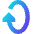 Triangle Arrow Rotate Vertical Right 1 Icon from Sharp Gradient Set