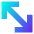 Diagonal Line Arrow 2 Icon from Sharp Gradient Set